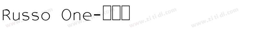 Russo One字体转换